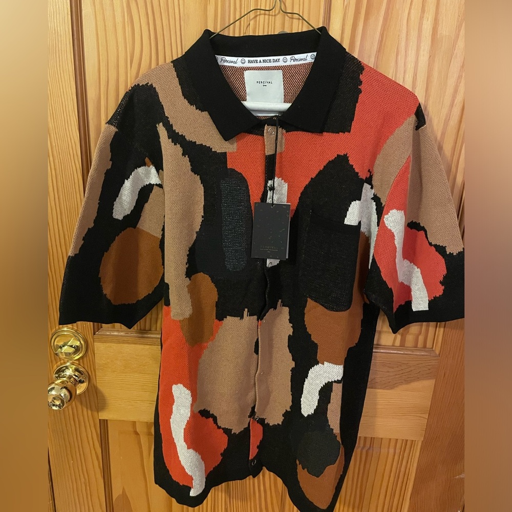PERCIVAL Impressionist Jacquard Shirt